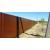 Забор с двухсторонним покрытием и толщиной листа 0,45 мм