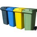 Пластиковый контейнер для мусора 120 литров МКТ