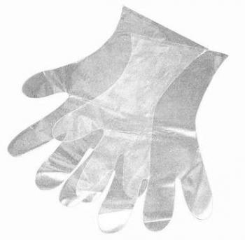 Одноразовые полиэтиленовые перчатки ПЭТ