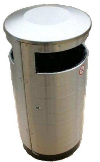 Цилиндрическая урна для мусора 70 литров